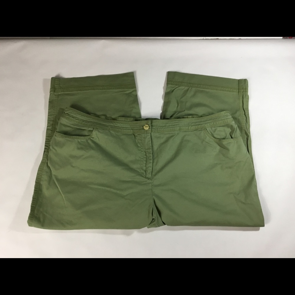 Capris size 24W green summer‎ J H Collectibles
